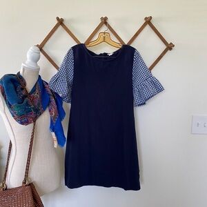 J.Crew Factory | Gingham Sleeve Mini Dress